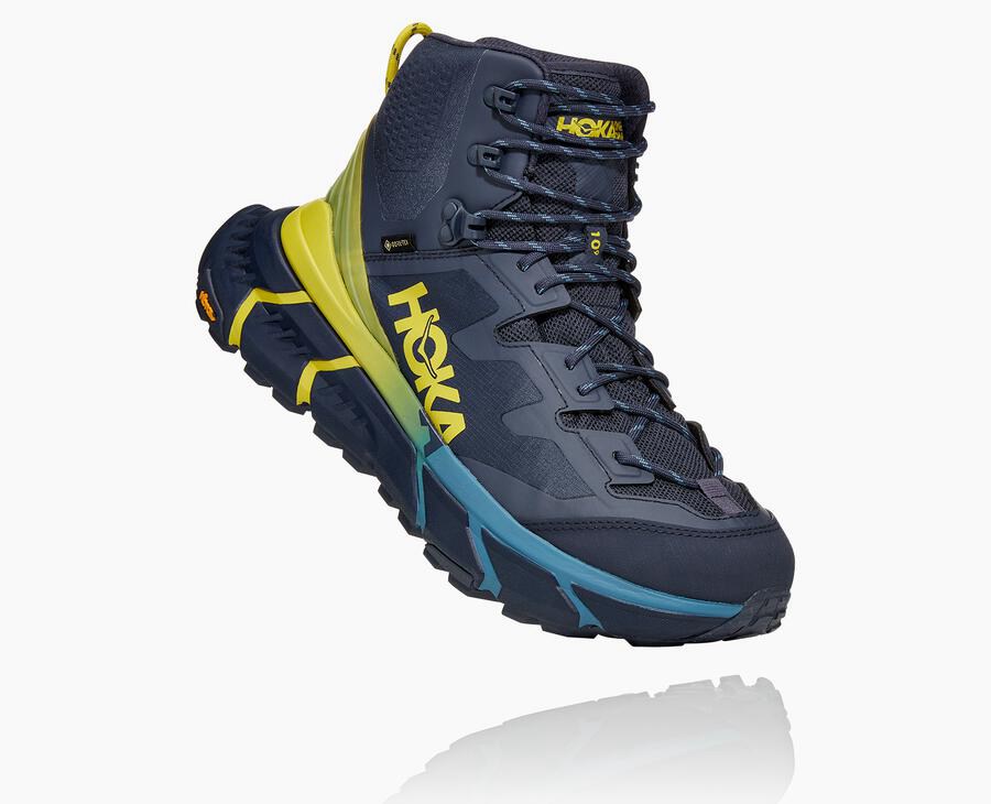 Hoka One One Tennine Hike Gore-Tex Vandringsskor Herr - Blå - YCHUB-0265